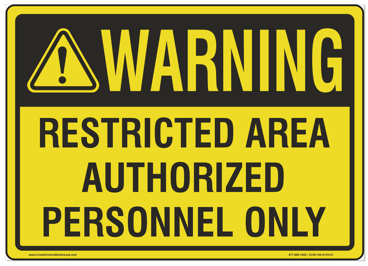 Custom Sign for Versa-Guard Barriers - Crowd Control Warehouse