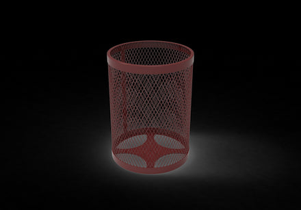 55 Gallon Trash Receptacle - Diamond Pattern