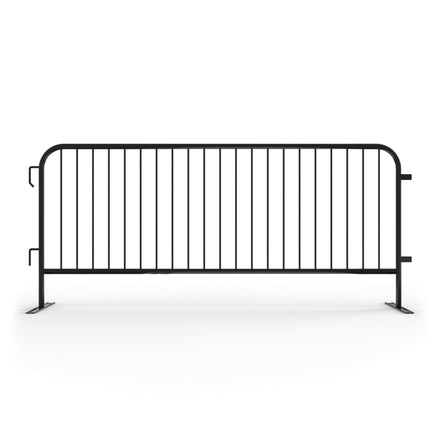 20 Pack - 8.5 Ft Powder-Coated Steel Barricades