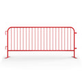 30 Pack - 8.5 Ft Powder-Coated Steel Barricades + Storage Cart