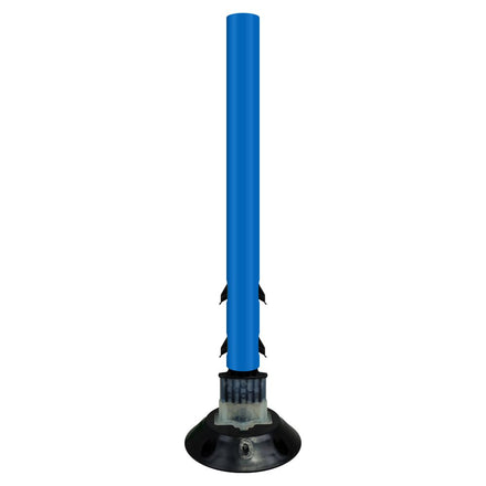 FlexStake 750 Series Surface Mount Traffic Delineator Blue Tubular Post with Reflective Options