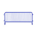 30 Pack - 8.5 Ft Powder-Coated Steel Barricades + Storage Cart