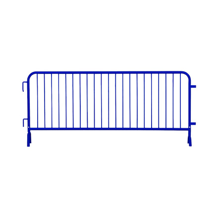 30 Pack - 8.5 Ft Powder-Coated Steel Barricades + Storage Cart