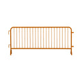 30 Pack - 8.5 Ft Powder-Coated Steel Barricades + Storage Cart