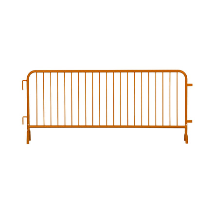 30 Pack - 8.5 Ft Powder-Coated Steel Barricades + Storage Cart