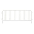 30 Pack - 8.5 Ft Powder-Coated Steel Barricades + Storage Cart