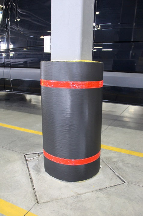 Padded Parking Lot Column Wrap - Crowd Control Warehouse