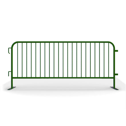 20 Pack - 8.5 Ft Powder-Coated Steel Barricades