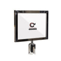 Post Top Sign Frame for CCW Series Retractable Belt Barriers for 3