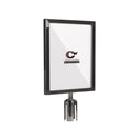 Post Top Sign Frame for CCW Series Retractable Belt Barriers for 3