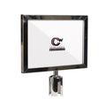 Post Top Sign Frame for CCW Series Retractable Belt Barriers for 3