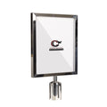 Post Top Sign Frame for CCW Series Retractable Belt Barriers for 3