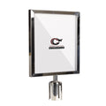 Post Top Sign Frame for CCW Series Retractable Belt Barriers for 3