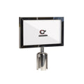 Post Top Sign Frame for CCW Series Retractable Belt Barriers for 3