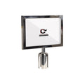 Post Top Sign Frame for CCW Series Retractable Belt Barriers