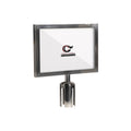 Post Top Sign Frame for CCW Series Retractable Belt Barriers