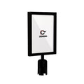 Post Top Sign Frame for CCW Series Retractable Belt Barriers for 3