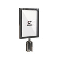 Post Top Sign Frame for CCW Series Retractable Belt Barriers