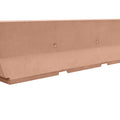 Plain Concrete Jersey Barrier - Straight End