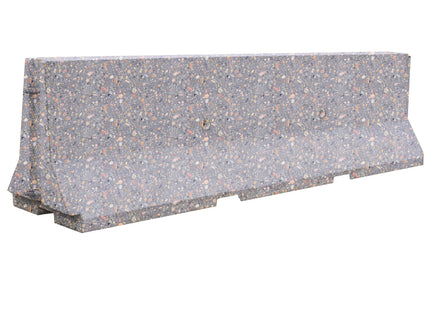 Plain Concrete Jersey Barrier - Straight End