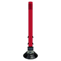 FlexStake 750 Series Surface Mount Traffic Delineator - Red Tubular Post with Reflective Sheeting Options