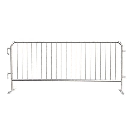 Economy Steel Barricade, Lightweight, Pre-Galvanized - Angry Bull Barricades