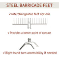 8.5 Ft Economy Pre-Galvanized Steel Barricade