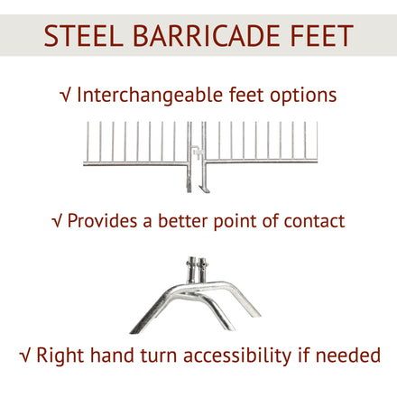 8.5 Ft Economy Pre-Galvanized Steel Barricade