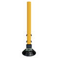 FlexStake 750 Series Surface Mount Center Line Round Base Traffic Delineator - Yellow Tubular Post with Reflective Sheeting Options