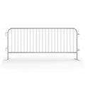 30 Pack - 8.5 Ft Powder-Coated Steel Barricades + Storage Cart