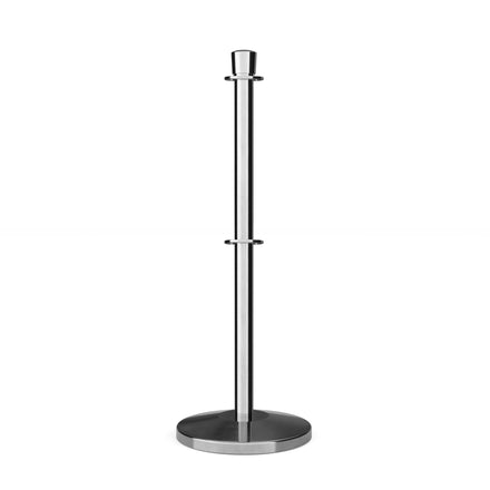 Crown Top Dual Rope Stanchion with Sloped Base - Montour Line CLineD