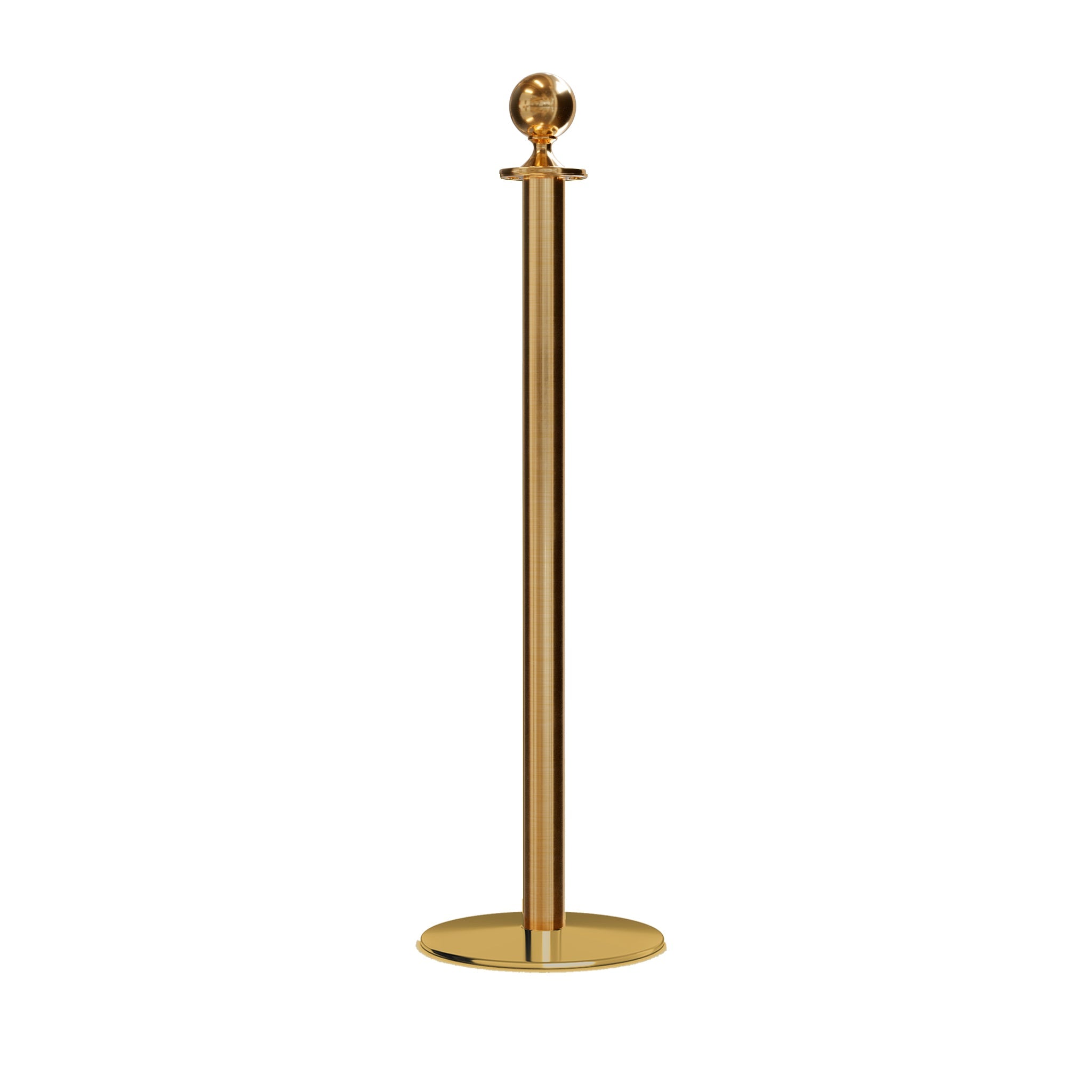 Ball Top Rope Stanchion with Low Profile Base - Montour Line