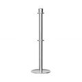 Crown Top Dual Rope Stanchion with Low Profile Base - Montour Line CXLineD