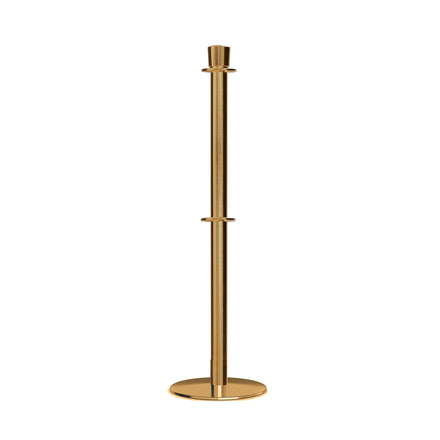 Crown Top Dual Rope Stanchion with Low Profile Base - Montour Line CXLineD