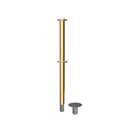 Flat Top Dual Rope Stanchion with Removable Base - Montour Line CXLineDR