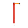 Retractable Belt Barrier Stanchion, Mini Socket Base, Red Post, 11 ft Belt - Montour Line MSX630SK