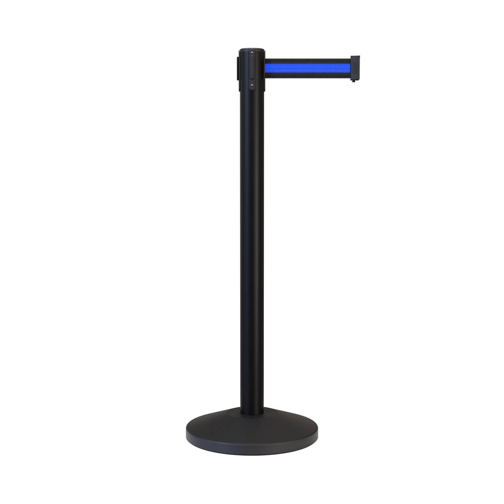 Retractable Belt Barrier Stanchion, Black Post, 11 Ft. Belt - CCW ...