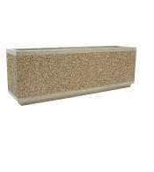 Large rectangular concrete planter perfect for security or landscaping