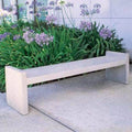 6 Ft Concrete Smooth Backless Park Bench