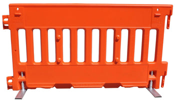 Orange Urbanite Wall ADA Traffic Barricade