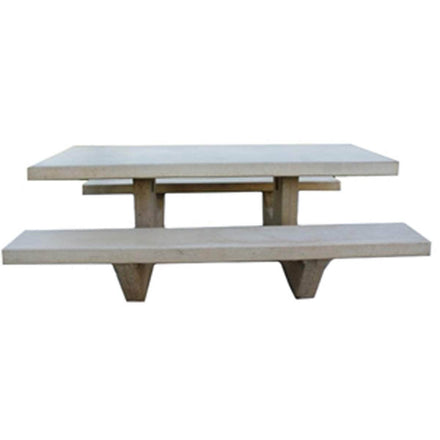 Rectangle Cement Picnic Table