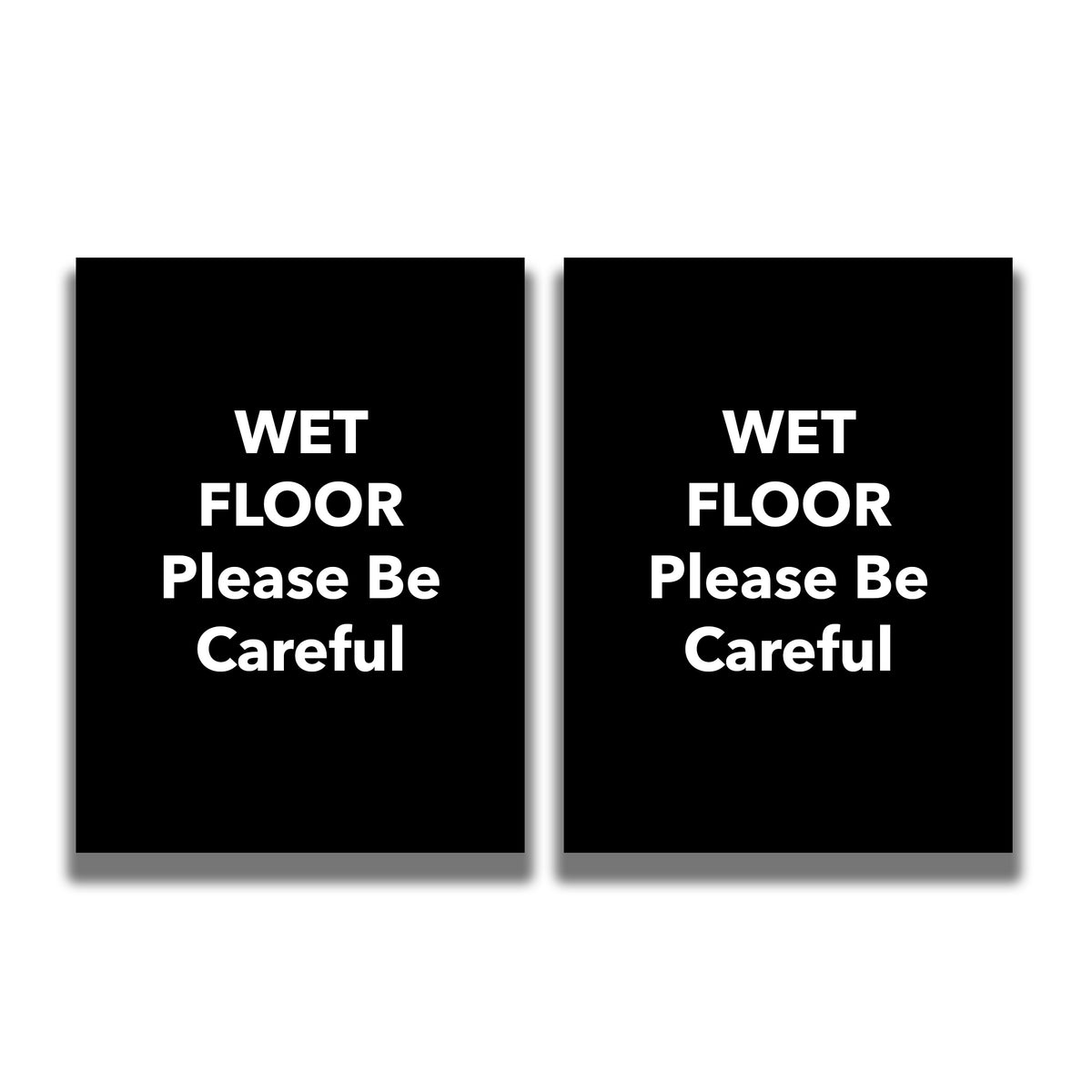 2-Sided Sign - 'WET FLOOR Please Be Careful' - Crowd Control Warehouse